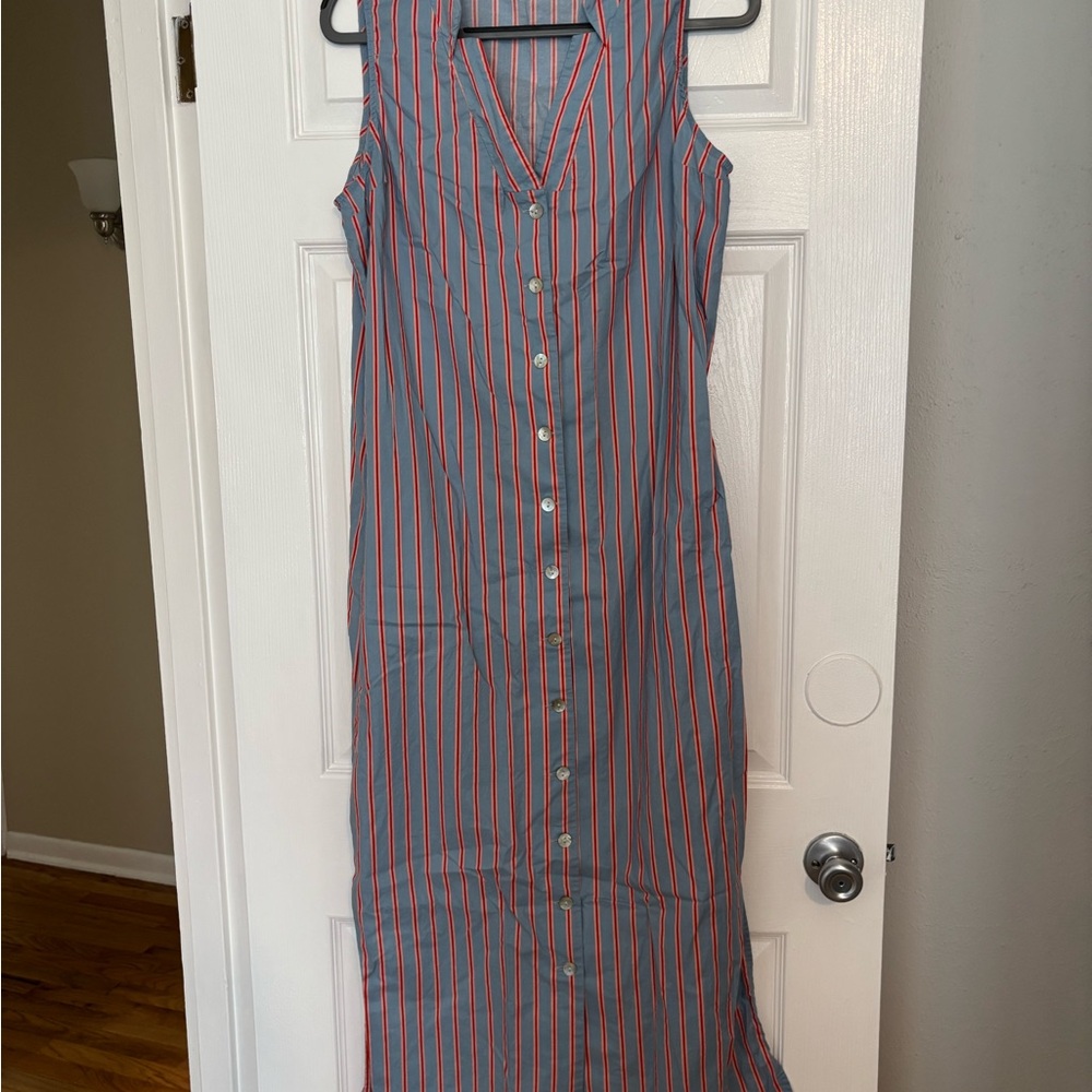 Tuckernuck Striped Sleeveless Button-Down Dress